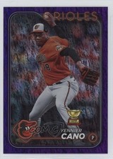 2024 Topps Series 1 Purple Holofoil 681/799 Yennier Cano #158 1b1g
