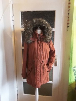 Esprit Winterjacke gesteppt Parka Fellkapuze Boho 42