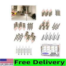 Universal Drywall Anchors Kit - 120 Pieces for Gypsum & Brick, 70 lbs Strength