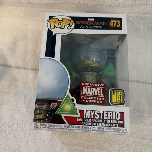 Funko Pop! Mysterio #473 Lights Up Marvel Collector Corps NEW