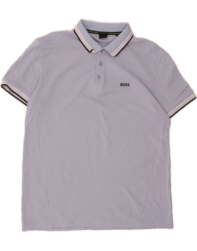 HUGO BOSS Mens Regular Fit Polo Shirt XL Purple Cotton DC12