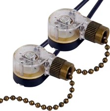 Pull Chain Switch Zing Ear ZE-109 Ceiling Fan Switch Ceiling Fan Light Lamp Repl