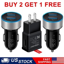 For iPhone Samsung S25 S24 S23 S22 Plus 18W Dual USB Ports Car Charger Adapter