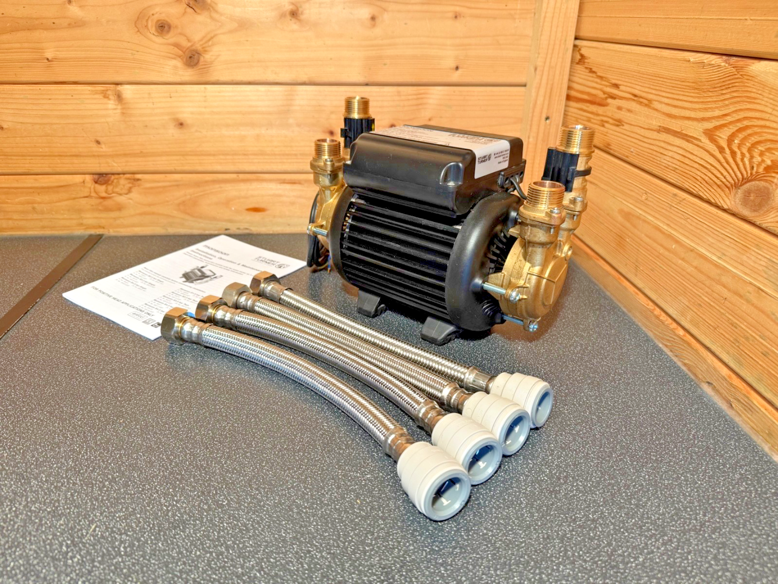 2022 STUART TURNER MONSOON 2.0 BAR TWIN STANDARD SHOWER PUMP POSITIVE 46415 2