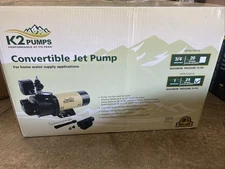 K2 Pumps Convertible Jet Pump 1 Hp Lead Free Cast Iron 115/230V