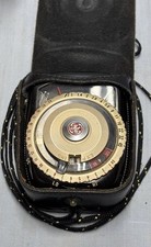 Vintage General Electric Exposure Meter Type PR-3 With Original Case And Cord