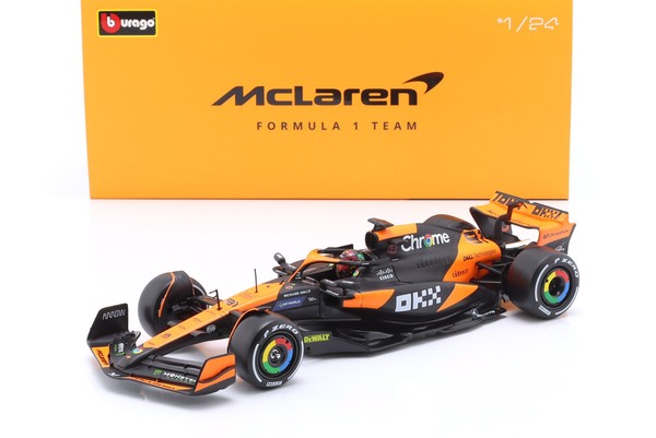 Oscar Piastri Mclaren MCL38 #81 Miami Gp Formel 1 2024 1:24 Bburago-image