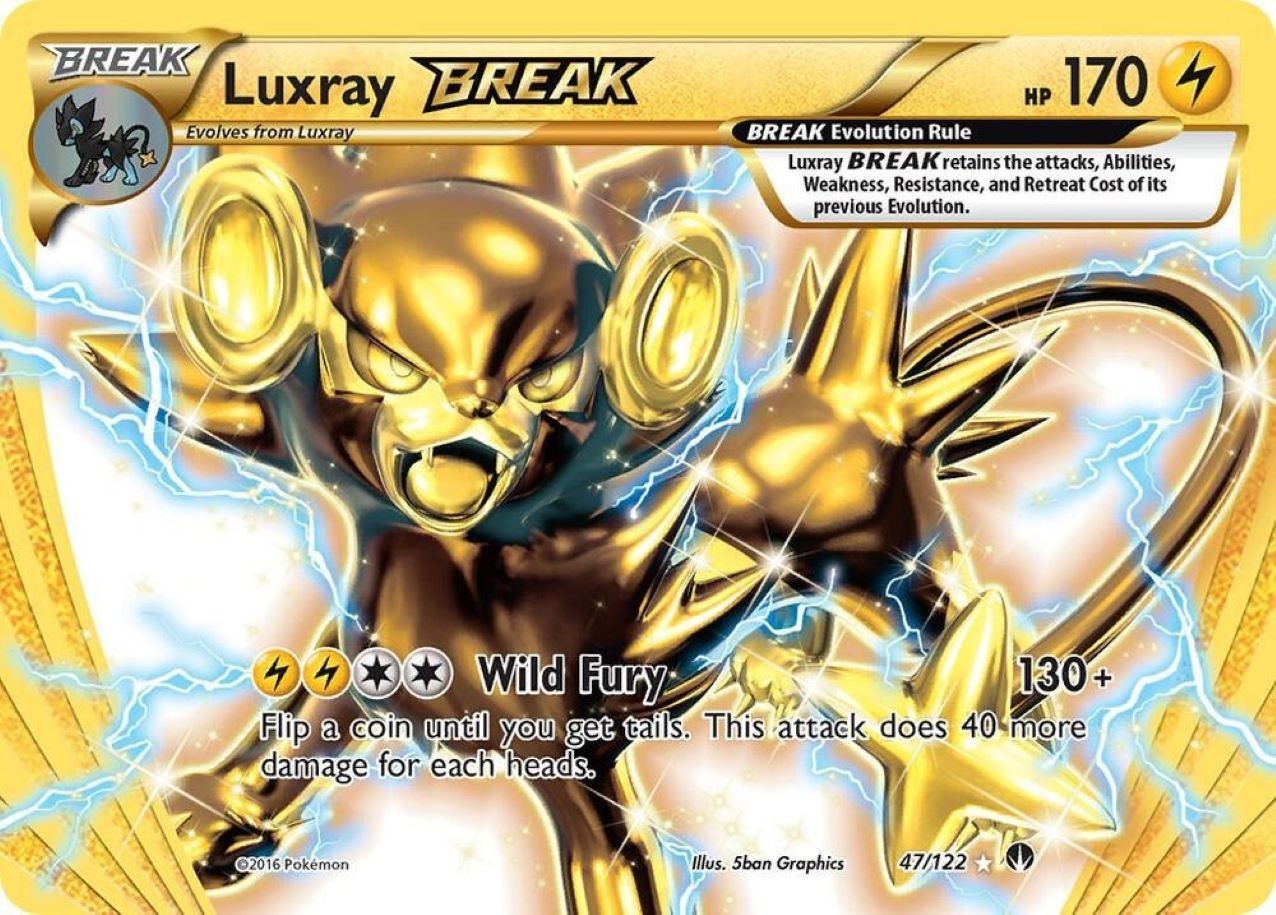1x Luxray BREAK | XY - BREAKpoint | 47/122 | Rare | Holofoil | LP | Pokemon