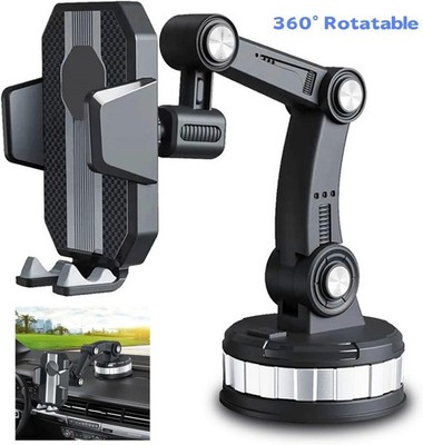 Heavy Duty Car Truck Phone Mount Holder - 360° Rotatable Dashboard/Windshield