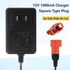 12 Volt Battery Charger for Kids Ride On Cars, 12V Kidzone Bumper Car Adapter