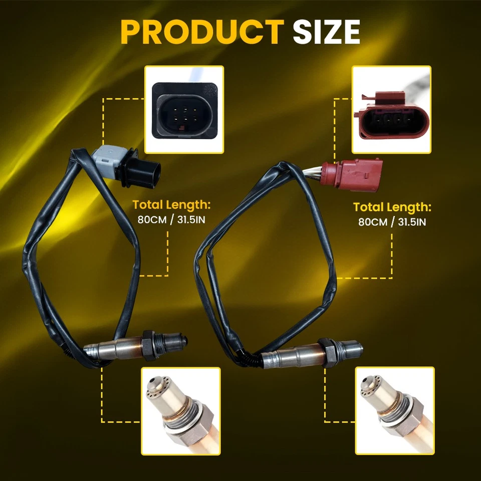 Sensor de oxígeno aguas arriba aguas abajo para Audi TT VW Jetta Beetle GTI 2-10X Foto 3 de 4