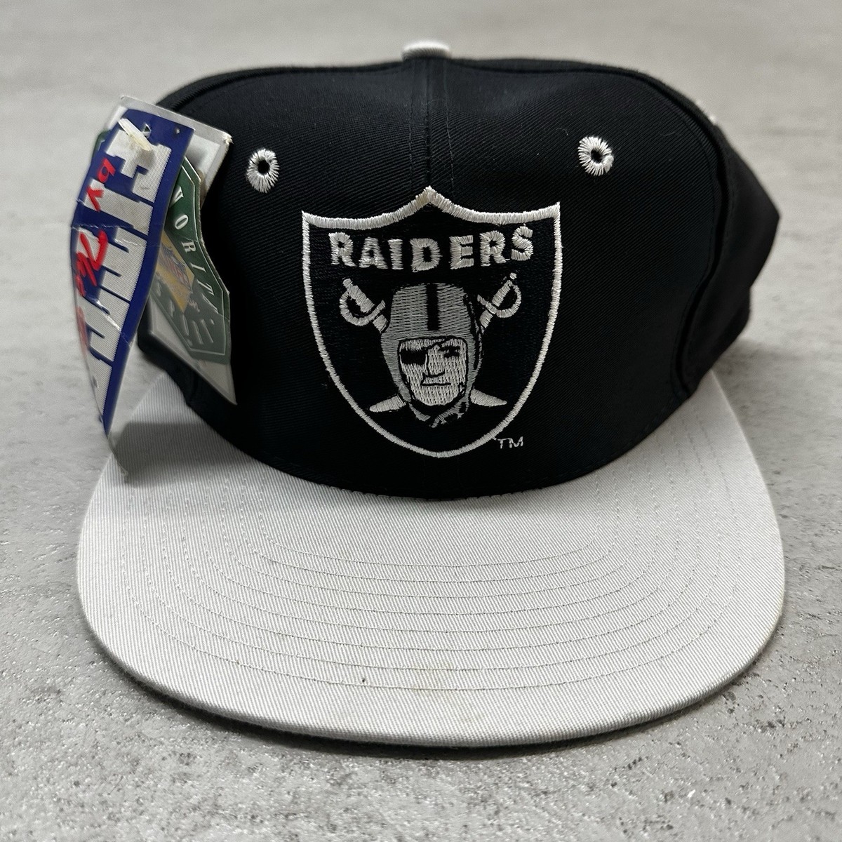 Vintage Los Angeles Raiders Fitted Hat Cap 6 7/8 Deadstock 1990s