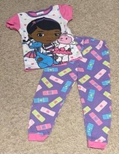 DISNEY DOC MCSTUFFINS PJ'S PAJAMAS BABY GIRL SIZE 3T - 2 PC SET