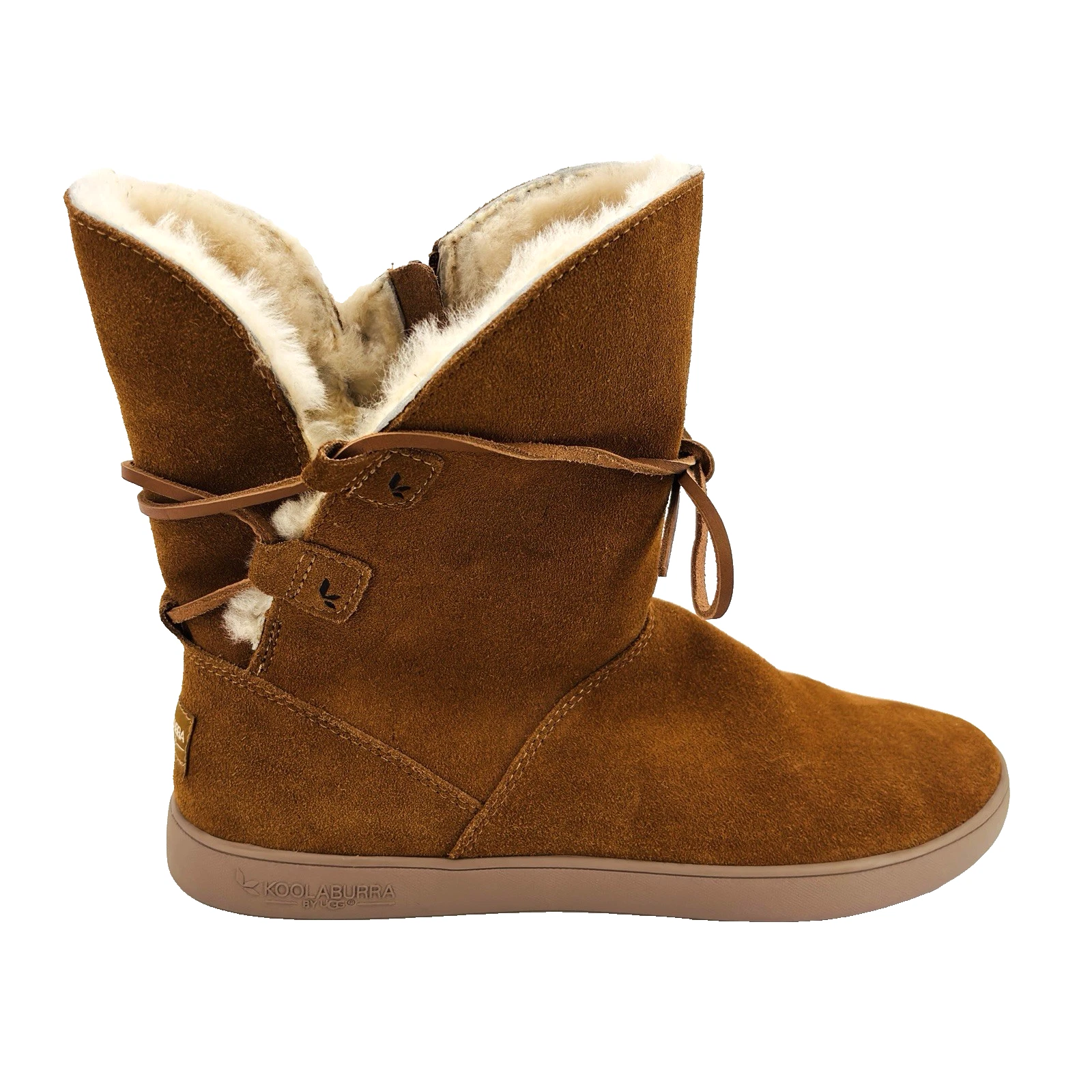 Stivali donna 9 Koolaburra by UGG Shazi marroni scamosciati corti shearling invernali 1019361