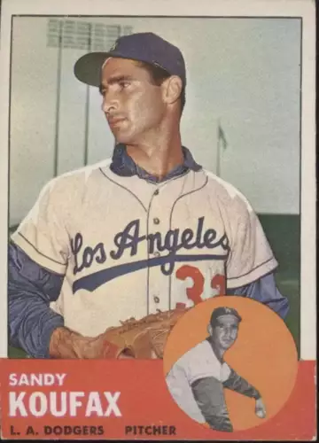 Sandy Koufax 1963 Topps #210 Los Angeles Dodgers VG