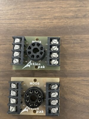 NOS New  Vintage Action pak M008 8 Pin Relay Screw Terminal