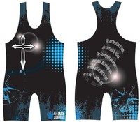Joshua 10:8 Sublimated Wrestling Singlet: Youths And Mens Sizes By 4 Time on sale Joshua 10:8 Sublimated Wrestling Singlet: Youths And Mens Sizes By 4 Time on sale