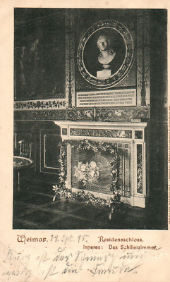 Original * AK, Weimar, Residenzschloss, interior: the Schillerzimmer (AB) 20115