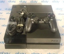Sony Playstation 4 500GB Black Console PS4 W/ Controller & Cords Tested Working!