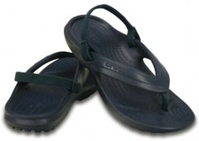 New Crocs Toddler Boys Classic Flip Flop Sandals size 8 c, NAVY BLUE NWT 