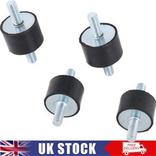 4x Rubber Mount Male/Male Anti Vibration Car Bobbin Isolator Damper M8 30x20mm