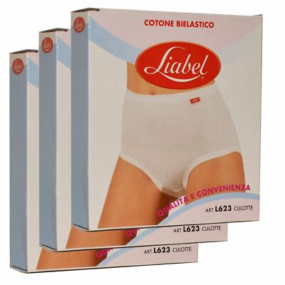 Liabel, 6 Paar High Waist Höschen aus Baumwollstretch Art. L623