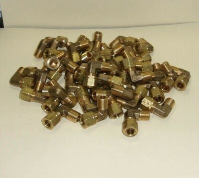 (5 Pcs) Parker  # 169CA-4-2 Brass Compression Fittings, Compress-Align, NEW