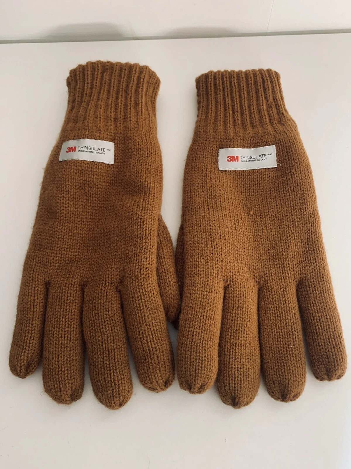 Men Winter Knit Warm Gloves with 3M Thinsulate Thermal Insulated Lining,Army