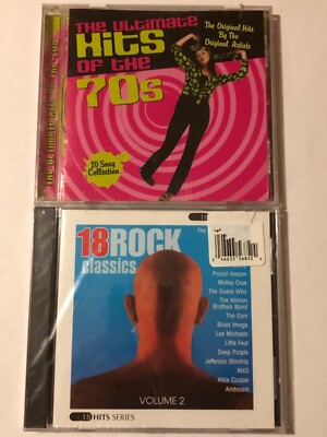 VARIOUS 18 ROCK CLASSICS 2 - CD Motley Crue INXS NEW +BONUS 70's Ultimate Hits 