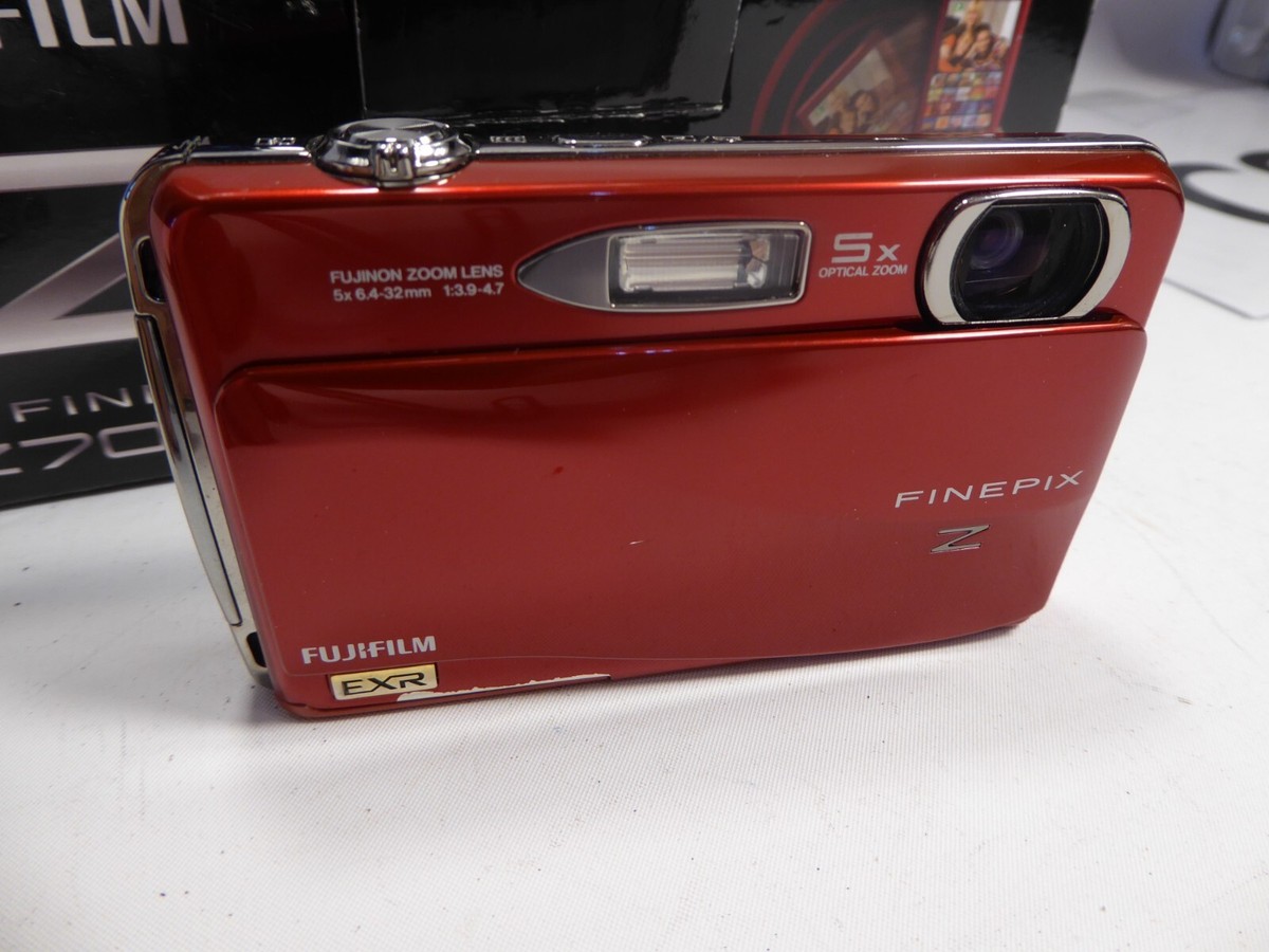 Fujifilm FinePix Z700 EXR 12.0MP Digital Camera red Tested touch