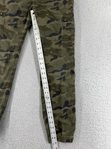 Gap Kids Pants Boys 2XL XXL Green Camo Jogger Cargo Rip Stop Fabric 26x27 - Picture 6 of 14