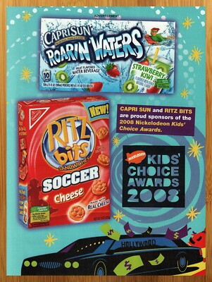 2008 Nickelodeon Kids' Choice Awards Print Ad/Poster Ritz Bits Capri Sun Art 00s