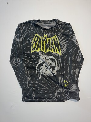 Batman Long Sleeve T Shirt Grey Dc Comics  Size Md/m/m