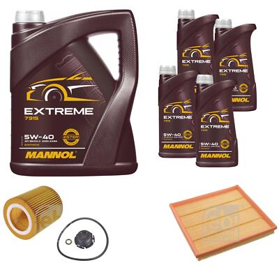 FEBI Inspektionspaket 9L MANNOL Extreme 5W-40 für BMW 5er F10 ActiveHybrid