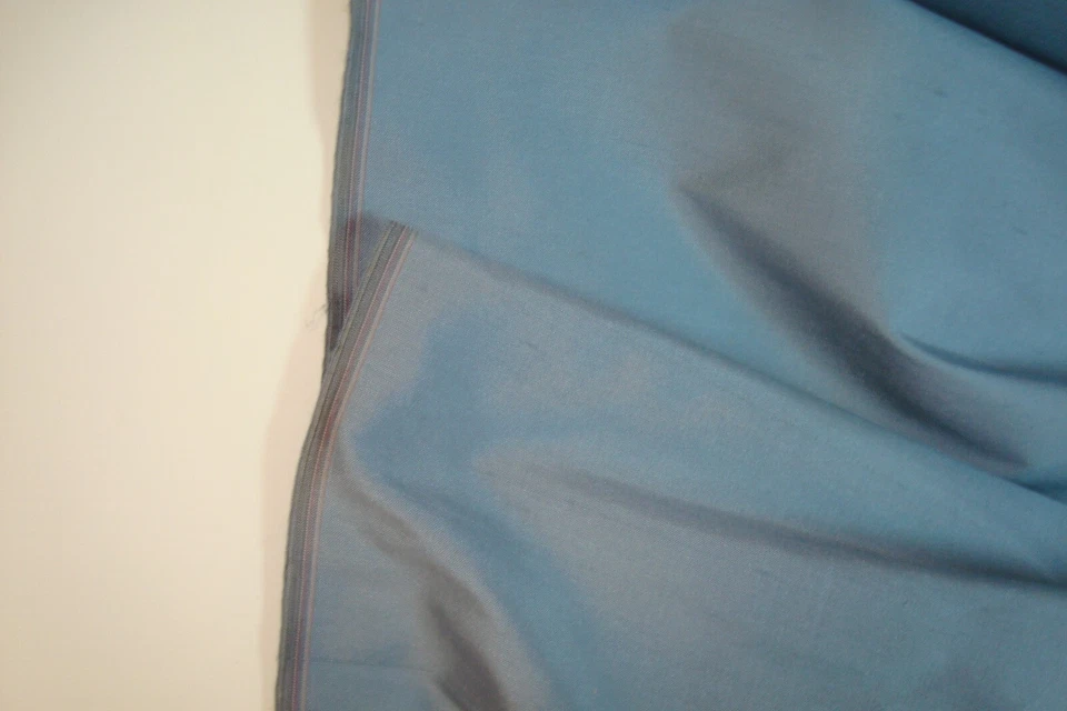 1 of 8 yds Kravet 100% SILK Fabric Pavillon Federal Blue 8486 Drapery 54"w BTY - Image 4 of 4