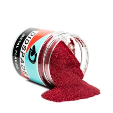 2oz Renegade Red 0.004 Red Micro Metal Flake - Solvent Resistant Glitter