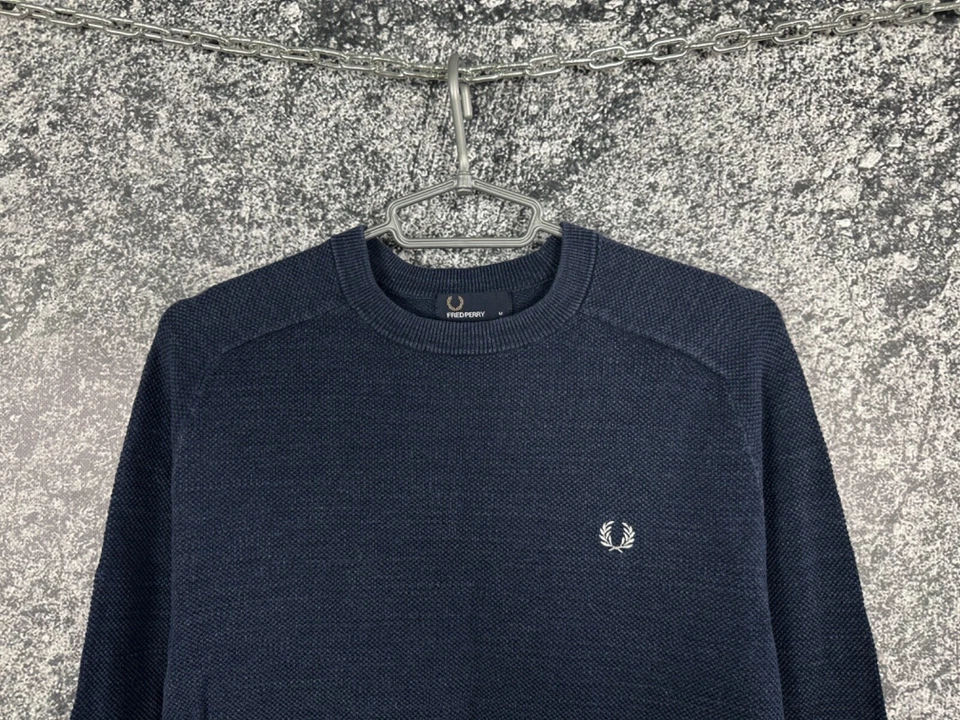 Sudadera para hombre Fred Perry ropa de calle suéter informal talla M mediana Foto 2 de 4