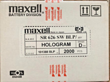 2000 Maxell 377 SR626SW Watch Battery 20 BOXES OF 100 BATTERIES EXP 2030