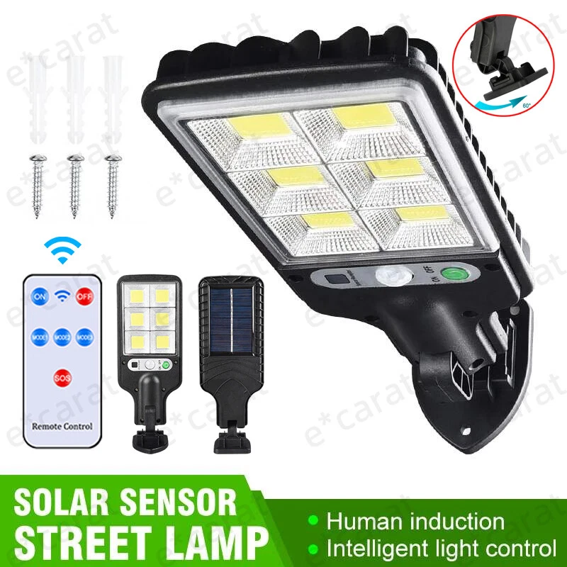 1200W LED Solar Flood Light Motion Sensor Security Wall Street 