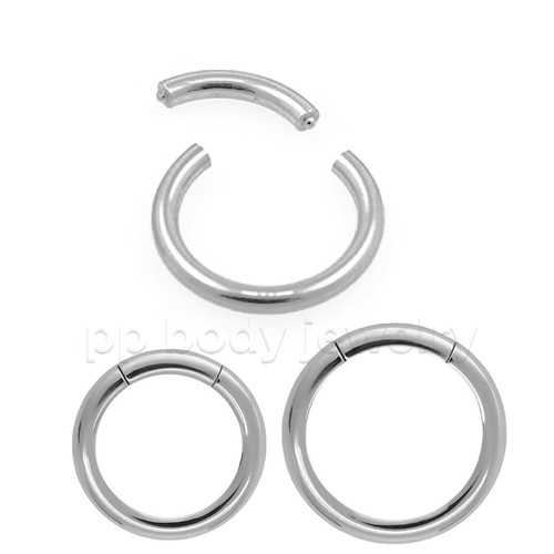 10 Gauge 316L Surgical Steel Segment Ring - For Ear (Lobe) Or Septum Piercing 2 thumbnail image