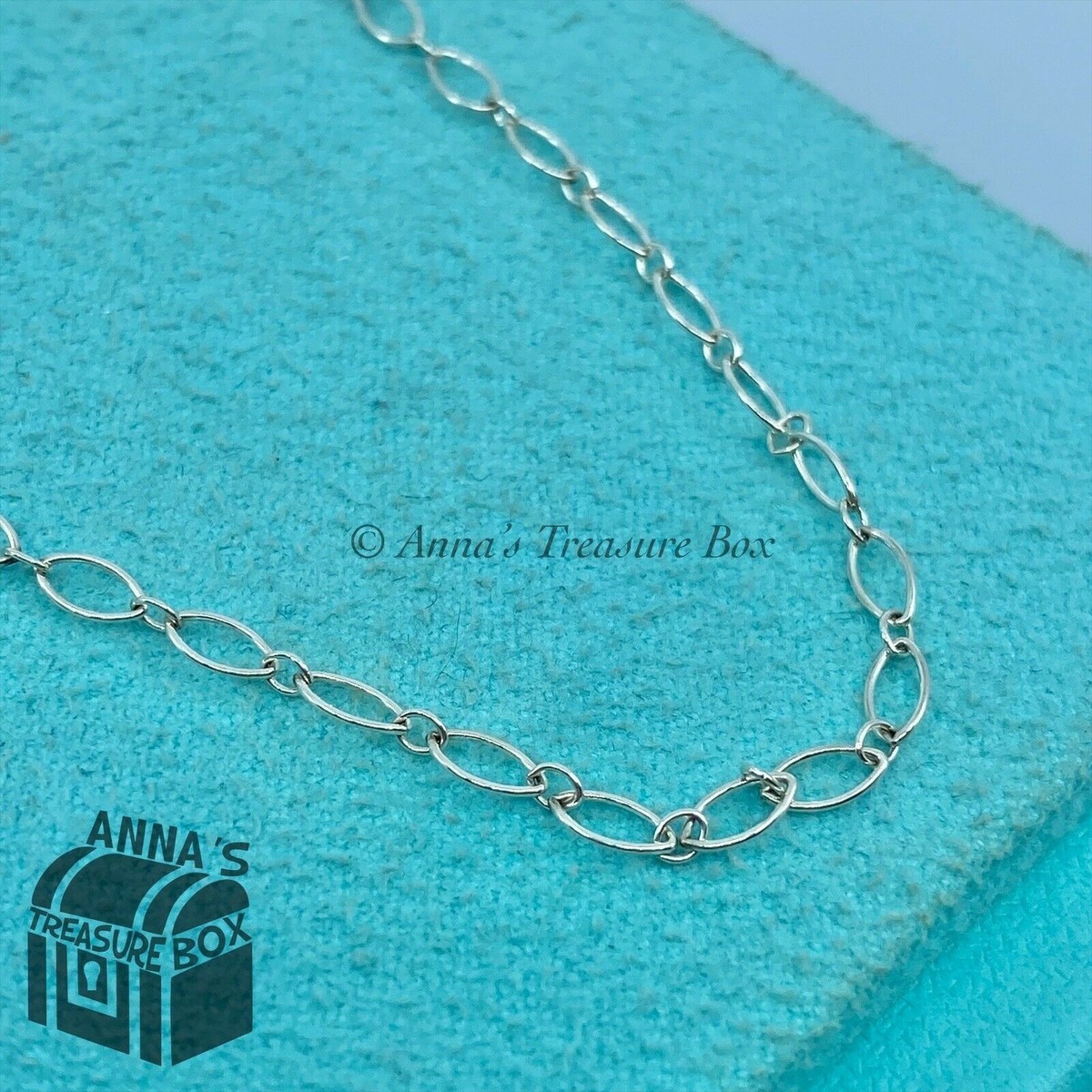 Tiffany & Co. 925 Silver Oval Link 18
