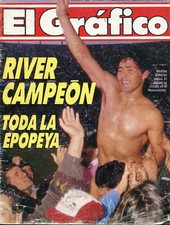 CAMPEÓN RIVER PLATE 1990 Argentina - Revista GRÁFICO RARO