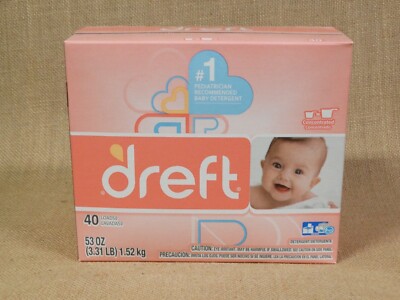 Dreft Laundry Detergent Powder ~ 40 Loads / 53 oz ~ Baby Detergent ~ New!