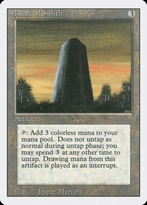 MTG Basalt Monolith  - 3rd Edition / Revised #235