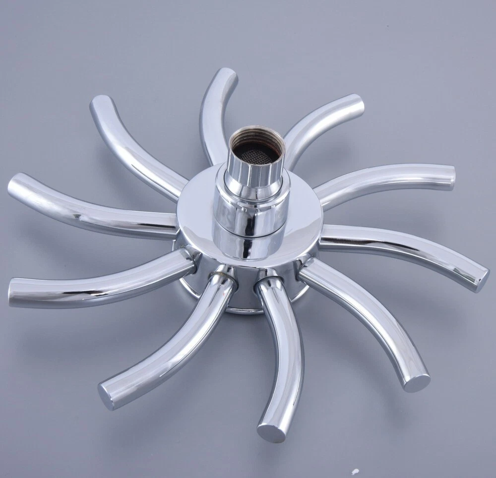 Polished Chrome Rainfall Shower Head Bathroom Rain Shower head