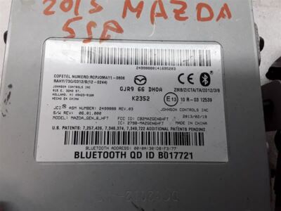 B017721 Bluetooth Module Center 5 Speed Hatchback 2013 MAZDA 3 S