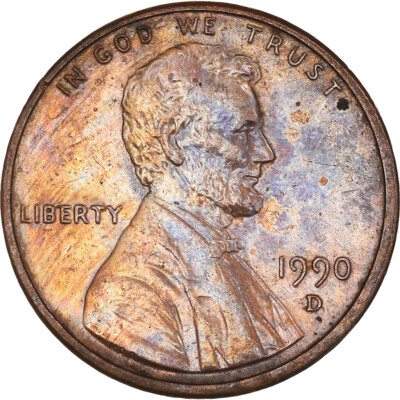 [#1031247] Münze, Vereinigte Staaten, Lincoln Cent, Cent, 1990, U.S. Mint, Denve