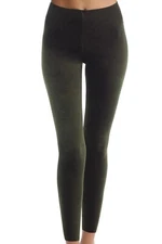 NEW Commando Perfect Control Top Velvet Leggings - SLG05 - Brown - Large