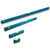 Aluminium Wasserwaagen Magnetisch Richtwaage 3 Libellen 10/40/100/150Cm bituxx