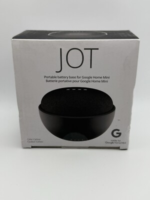 JOT Portable Battery Base for Google Home Mini (Carbon) *SEALED*